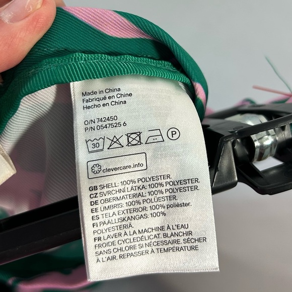 Beautiful High Rise Wide Leg Pink Green Pants Side Zipper Size 6 H&M Floral - Picture 3 of 9